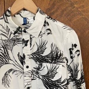 H&M ls tropical print shirt EXCELLENT
